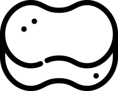 Bath Sponge Sketch Drawing Svg, Free Vectors File